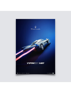 Automobilist Posters | Maserati MC12 - Night Rider - 2004 | Collector’s Edition