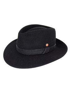 Cestovní nemačkavý voděodolný černý klobouk Mayser - Doren