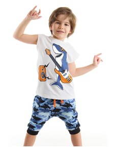 mshb&g Shark Boy T-shirt Capri Shorts Set
