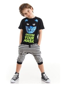 mshb&g Mask Tiger Boy T-shirt Capri Shorts Set