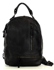 Dámský kožený batoh Mazzini MM78 černý