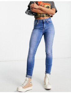 ONLY Blush mid rise skinny jean in mid blue