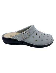 Dámské pantofle na klínku REGA shoes X613 šedé