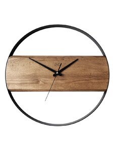 JVD Dřevěné designové kulaté hodiny JVD NS22008/11