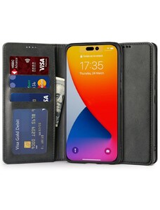 Knížkové pouzdro pro iPhone 14 Pro MAX - Tech-Protect, Wallet Magnet Black