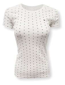 Tommy Hilfiger dámské tričko s puntíky Dots bílé