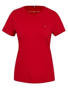 Tommy Hilfiger dámské tričko Solid crew červené