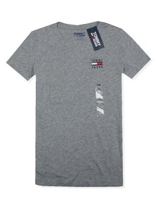 Tommy Hilfiger dámské tričko Signature šedé