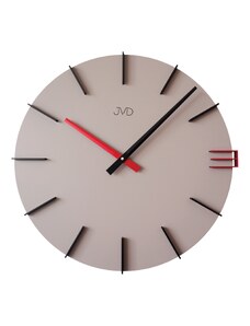 JVD Designové moderní béžové hodiny JVD HC44.3