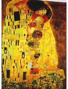 Bavlissimo Šála bavlněná 180 x 70 cm Gustav Klimt Polibek