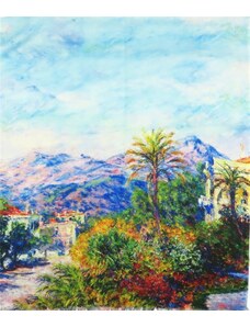 Bavlissimo Šála bavlněná 180 x 70 cm Monet Strada Romana at Bordighera