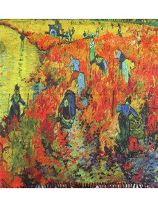 Bavlissimo Šála 180 x 70 cm Vincent van Gogh The Red Vineyard