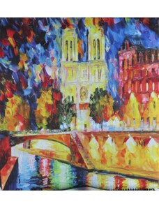 Bavlissimo Šála 180 x 70 cm Noční scéna v Paříži