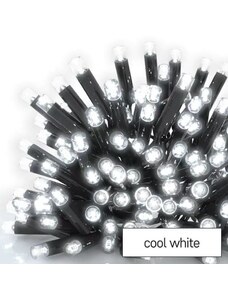 Emos D2CC01 Vánoční Profi LED spojovací řetěz černý – rampouchy, 3 m, venkovní, studená bílá