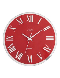 JVD Luxusní skleněné nástěnné hodiny s římskými čísly JVD NS22006.2