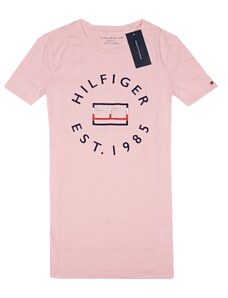 Tommy Hilfiger dámské tričko s krátkým rukávem Logo print růžové