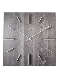 Designové moderní dřevěné hranaté hodiny s 3D číslicemi JVD HC45.2 SKLAD