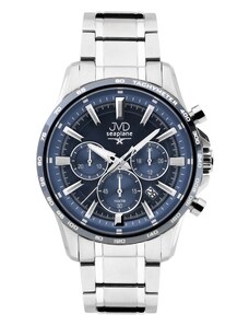 JVD Pánské stříbrné sportovní vodotěsné náramkové hodinky JVD JE1009.2