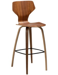 ​​​​​Dan-Form Ořechová barová židle DAN-FORM S.I.T 75 cm