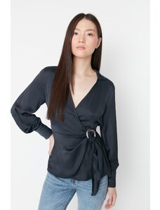 Trendyol Black Woven Blouse