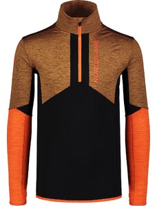 Nordblanc Hnědý pánský powerfleecový pulovr COMPOSURE
