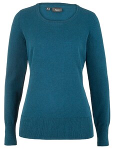 bonprix Základní svetr s recyklovanou bavlnou Zelená