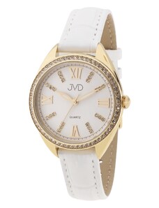 JVD Bílé dámské elegantní šperkové hodinky JVD JG1028.3