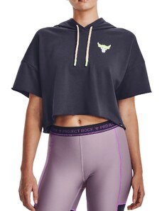 Mikina s kapucí Under Armour UA Pjt Rck SS Terry Hdy-GRY 1376296-558