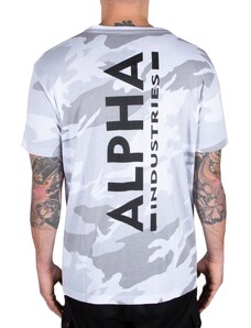 Alpha Industries Backprint T (white camo) L