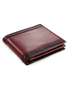 Arwel Pánská kožená peněženka - černočervená