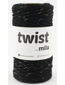 TWIST MILA 3 mm - černá zlatá