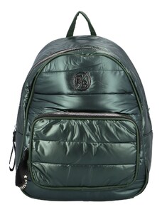 FASHION&CO Módní dámský lehký batoh s výrazným prošíváním Juan, zelená