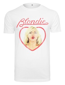 Merchcode Bílé tričko Blondie Heart of Glass