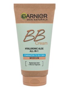 Garnier Skin Naturals SPF25 BB Cream Hyaluronic SPF25 Aloe All-In-1 Medium BB krém na mastnou pleť 50 ml