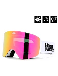 Bílo/růžové snowboardové brýle Horsefeathers Colt