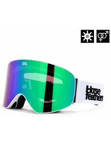 Snowboardové brýle Horsefeathers Edmond - bílé, zelené