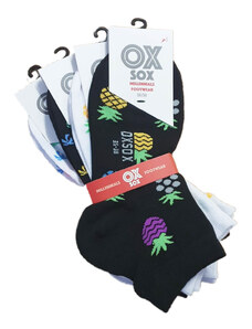 Barevné letní kotníkové elastické ponožky OXSOX mix barev 39-42
