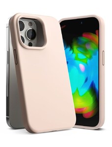 Ochranný kryt pro iPhone 14 Pro - Ringke, Air Silicone Pink Sand