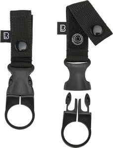 BRANDIT držák láhve na pásek 2 Pack Černá