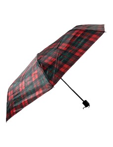 Swifts Kostkovaný skládací deštník červenozelená 1123