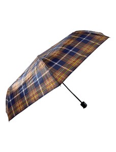 Swifts Kostkovaný skládací deštník hnědomodrá 1123