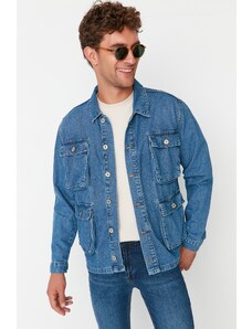 Trendyol Blue Regular Fit Denim Jacket