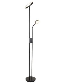 Rabalux 3240 LED stojací lampa Ophus 1x18,5W+4,5W | 2110lm | 3000K - stmívatelné, černá