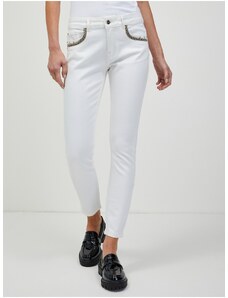 Bílé zkrácené skinny fit džíny ORSAY - Dámské