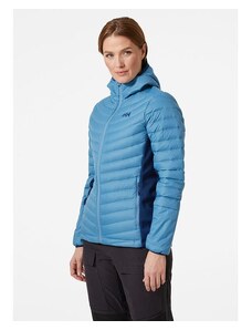 Dámská zimní bunda HELLY HANSEN W VERGLAS HOOD DOWN HYBRID INS 625 BLUE FOG