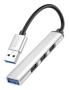 Redukce USB-A to USB-A - Hoco, HB26 Silver