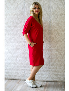 Meera Design Véčkové elegantní šaty Juno / Červená