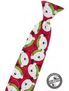 Červená dětská kravata s medvídkem Avantgard 548-51054
