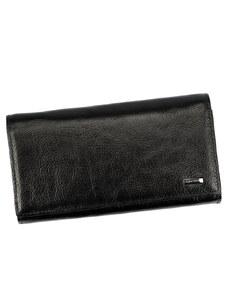 Dvouoddílová černá kožená peněženka Albatross 3523