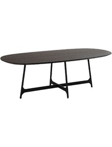​​​​​Dan-Form Černý dřevěný jídelní stůl DAN-FORM Ooid 220 x 110 cm